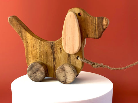 Wooden Terrier Dog