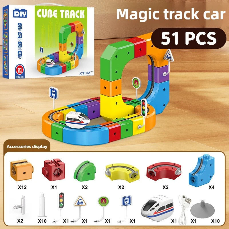 Magnetic Train Block Set