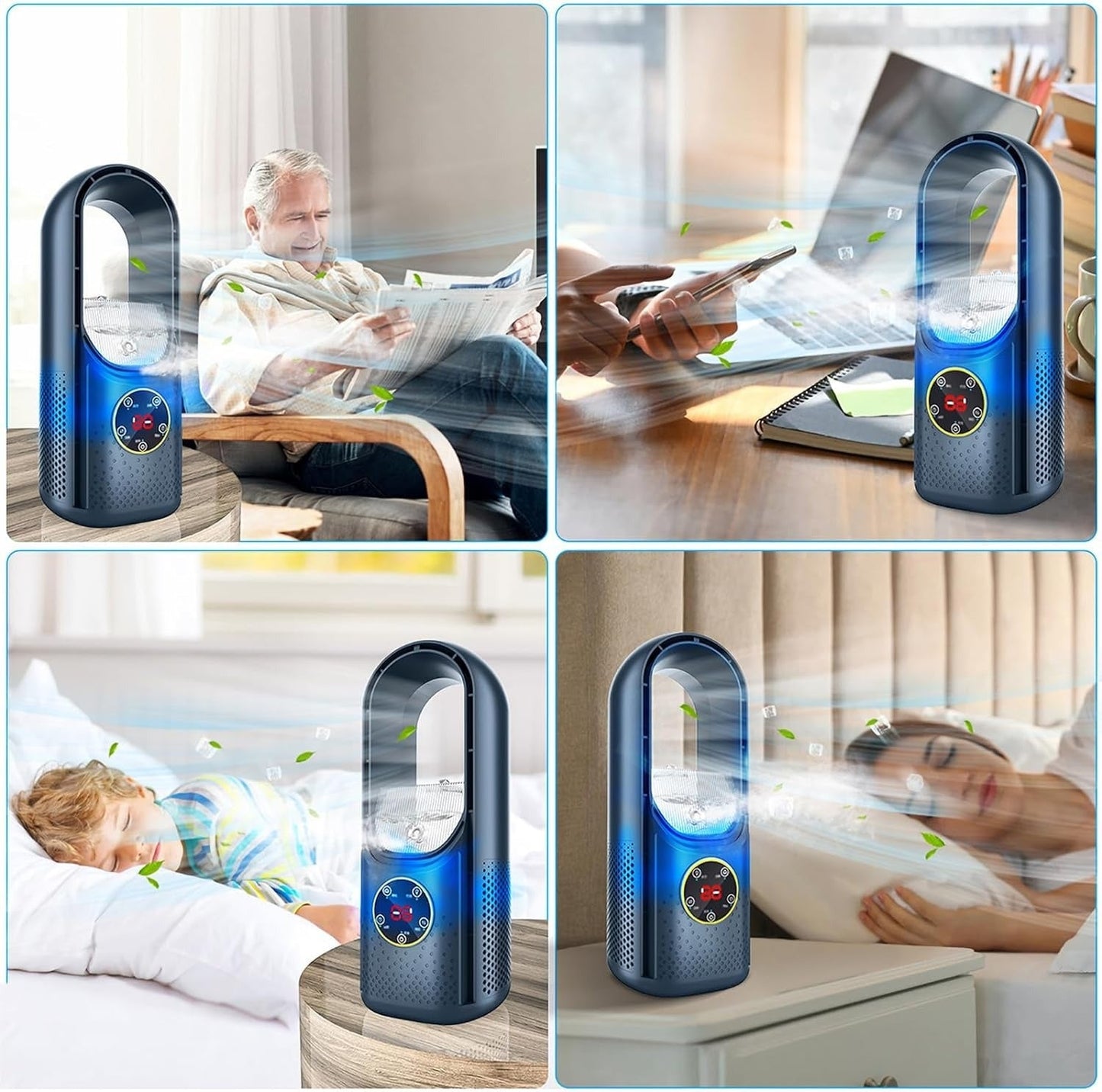 2026 Blade-Free Silent Portable Air Conditioner for Home and Office