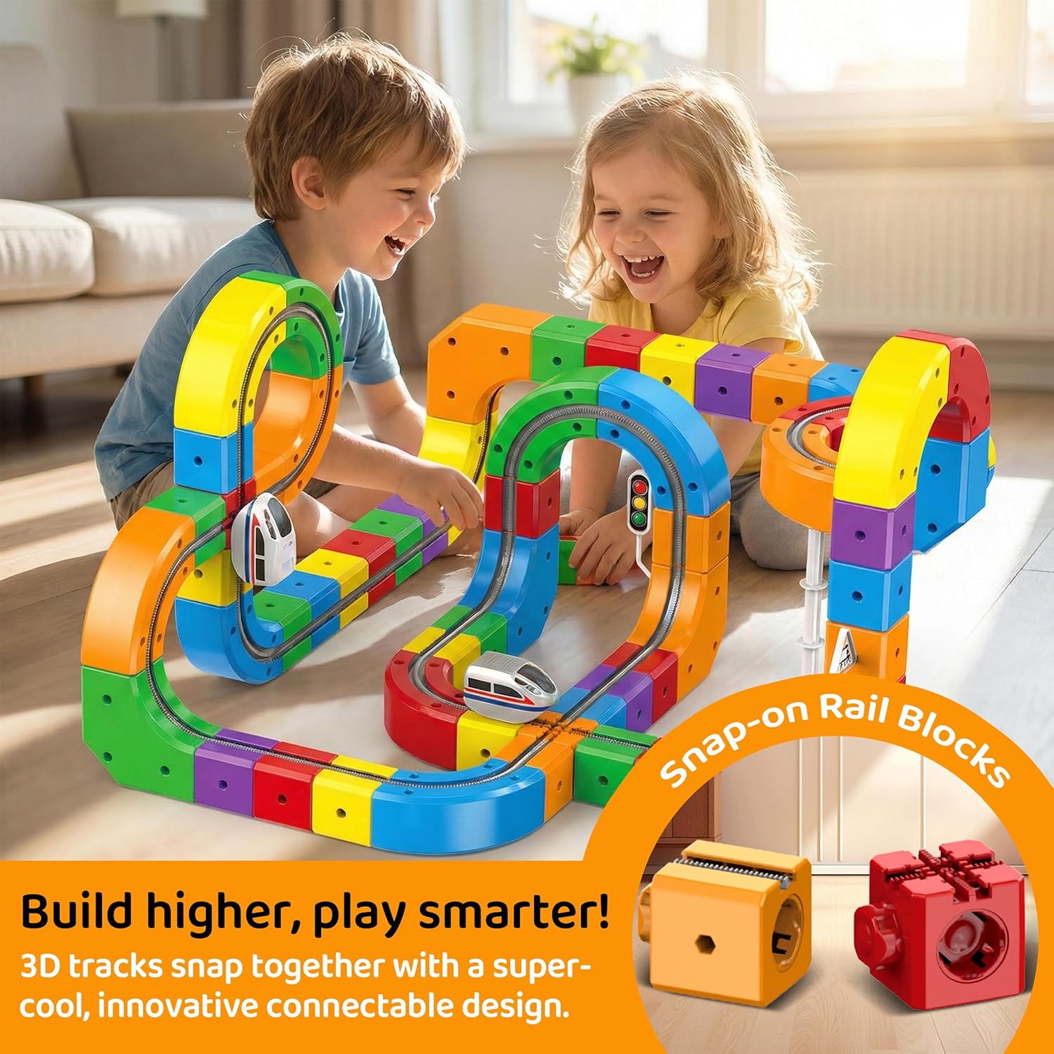 Magnetic Train Block Set