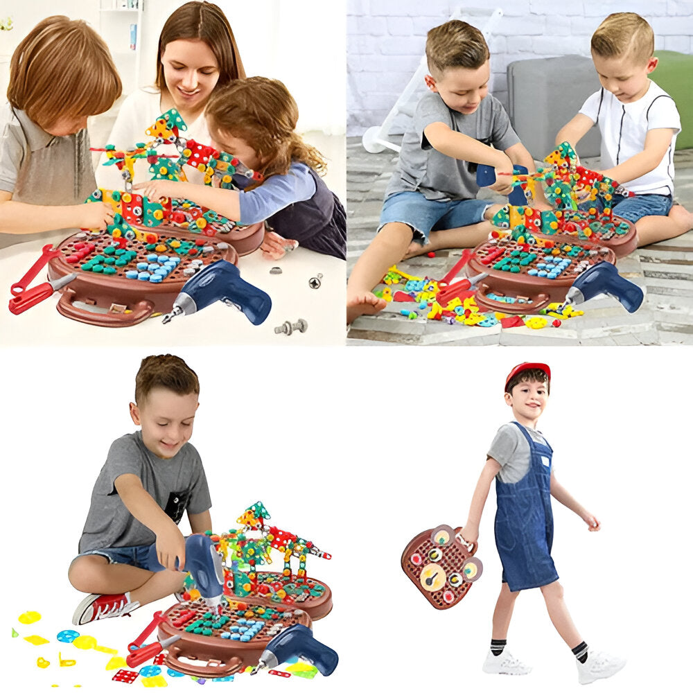 Kids Toy Montessori Building Set STEM Activity Kit