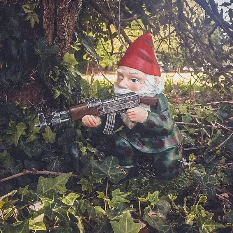 Garden Gnome Warriors – Funny Outdoor Yard Statues