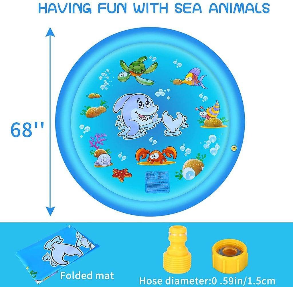 Sprinkler Splash Pad for Kids Outdoor Play