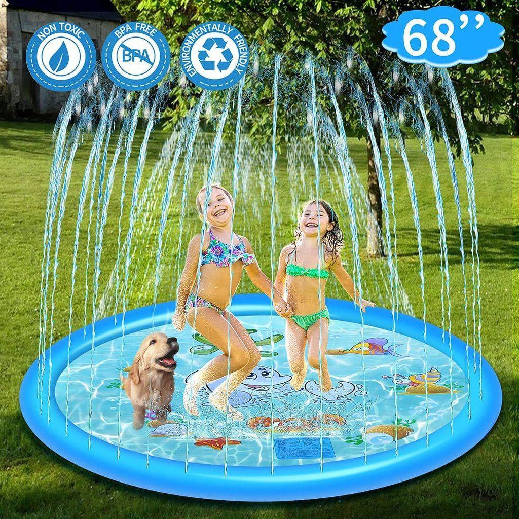Sprinkler Splash Pad for Kids Outdoor Play